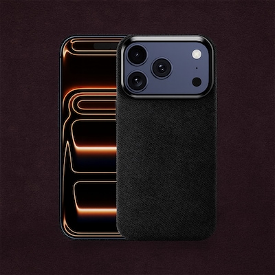 SaharaCase Indy MagSafe Phone Case for iPhone 17 Pro Max, Shock Absorbing, Black (CP01091)