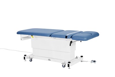 Viva Comfort XRO 3-Section Electric Height and Back Adjustable Exam Table, 600 lbs. Capacity, Blue (ADI903-23-BLU-MK)