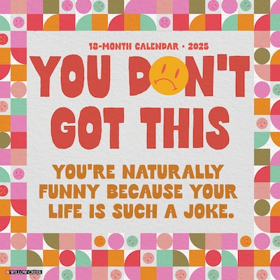 2025 Willow Creek You Dont Got This 12 x 12 Monthly Wall Calendar (45565)