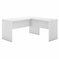Bush Business Furniture Echo 60"W L Shaped Desk, Pure White (ECH026PW)