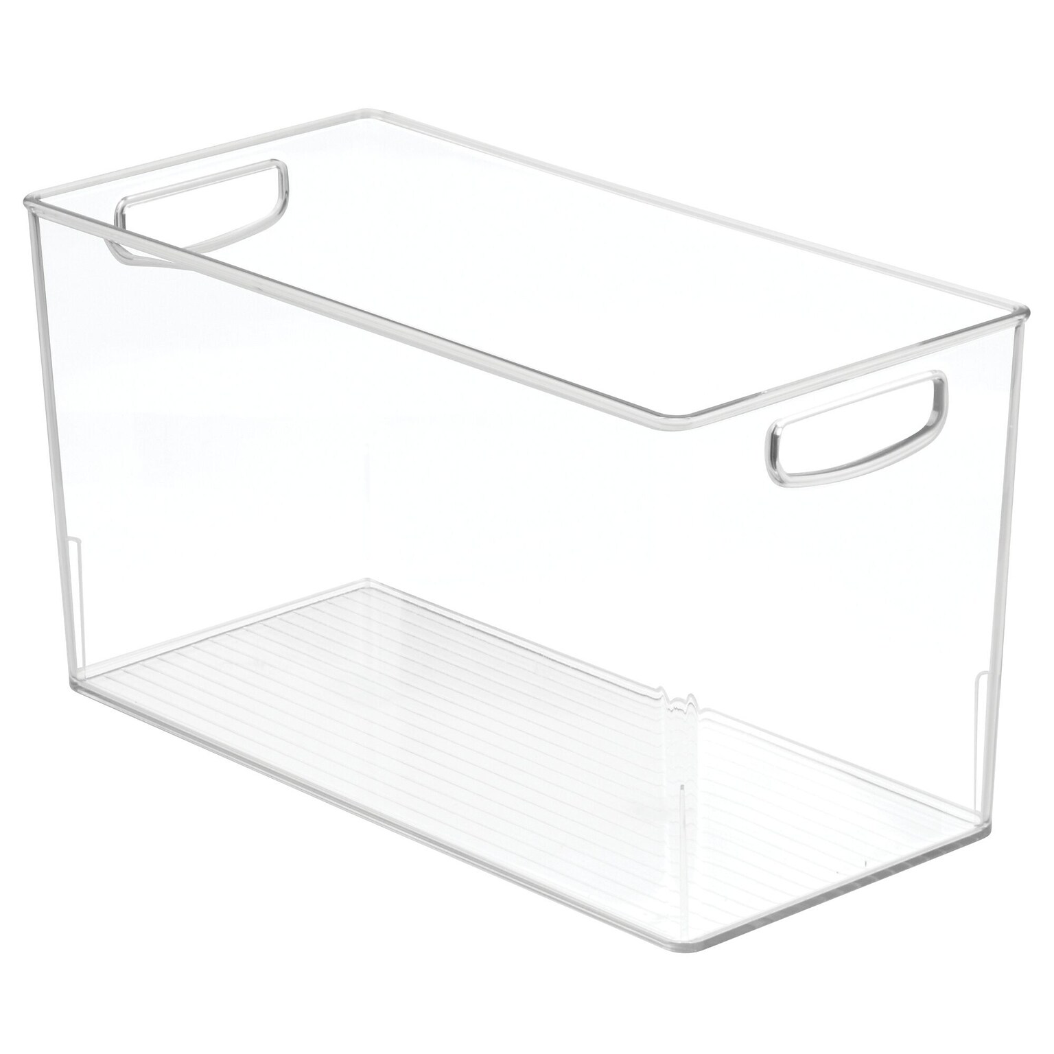 iDesign Large Plastic Storage Bin with Handles, Clear (9237)