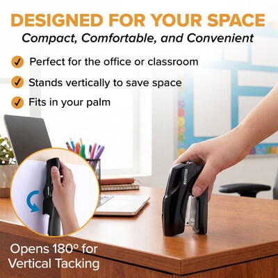 Bostitch Desktop Stapler, 40-Sheet Capacity, Black (B175-BLK)