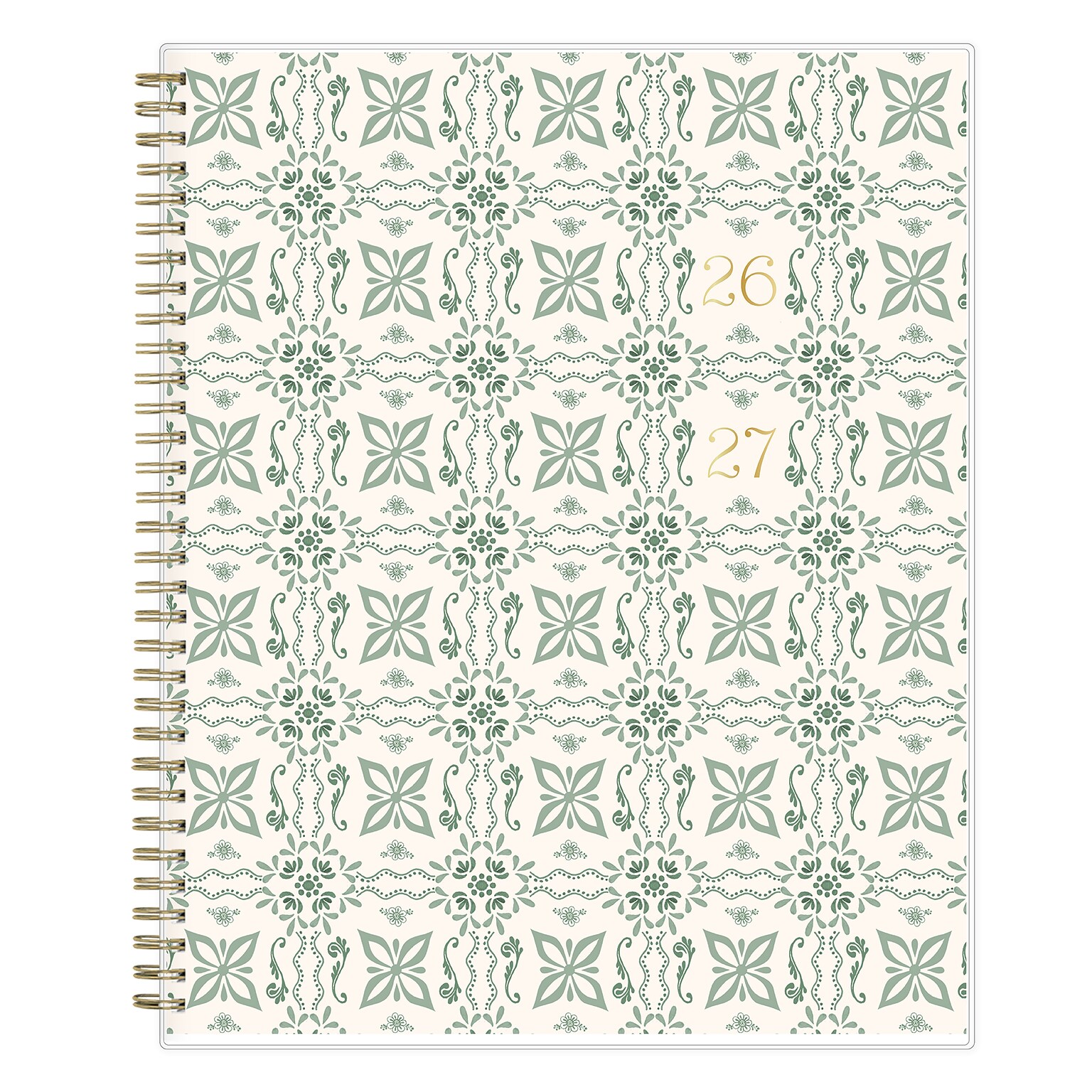 2026-2027 Blue Sky Pappagallo 8 x 11 Academic Year Weekly & Monthly Planner, Plastic Cover, Green (161658)