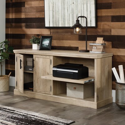 Sauder Aspen Post 30"H Storage Credenza with 2 Shelves, Prime Oak (427018)
