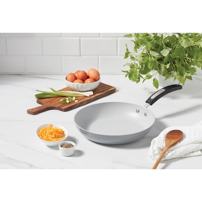 THE ROCK by Starfrit Terra Ceramic 10" Frying Pan, Gray (034743-004-0000)