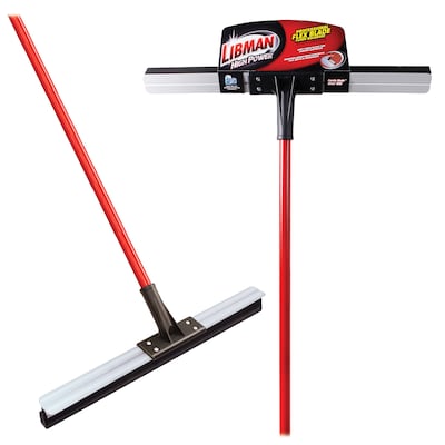 Libman Flex Floor 24 Squeegee, Red, 6/Carton (1014006)