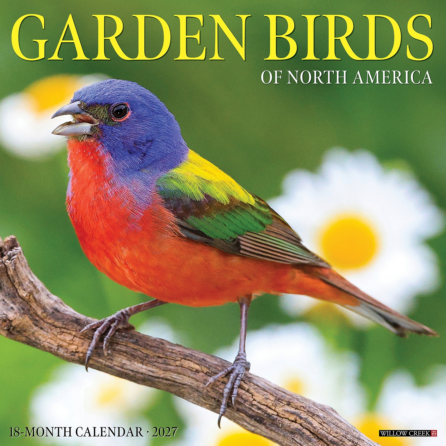 2027 Willow Creek Garden Birds of North America 12 x 12 Monthly Wall Calendar, Assorted Colors (60315)