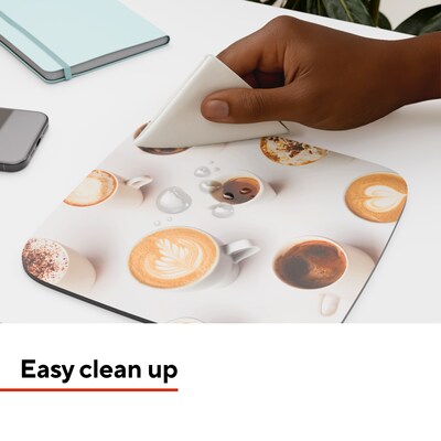 Staples TECH Non-Skid Mouse Pad, COFFEE SHOP (ST63284)