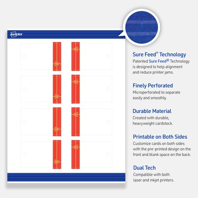 Avery  3" Blank Price & Merchandise Tags, White, 80/Carton (S00-FG3-PRMWT10)