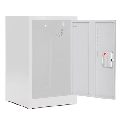 AdirOffice 24"H Single Tier White Storage Locker (ADI629-02-WHI-DL)