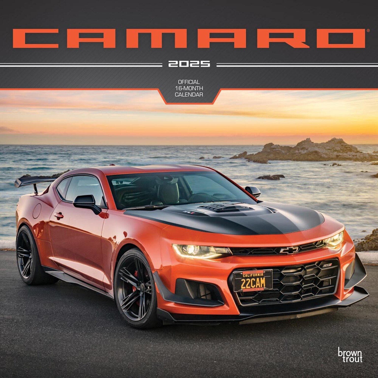 2025 BrownTrout Camaro 12 x 12 Monthly  Wall Calendar (9781975479756)