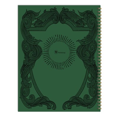 2027 TF Publishing On the Green Stripe 9" x 11"  Weekly & Monthly Standard Planner, Paperboard Cover, Multicolored (27-9714)