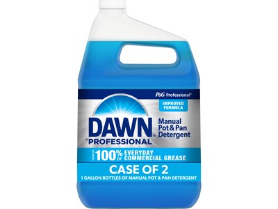 Dawn Professional Manual Pot and Pan Detergent, 1 gal., 2/Pack (12163)