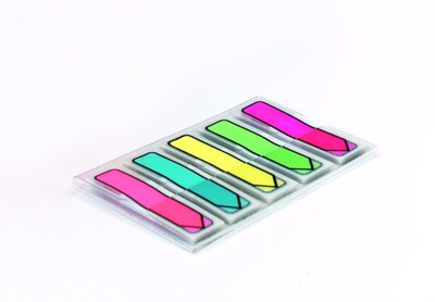 Post-it Arrow Flags, .47" Wide, Assorted Colors, 100 Flags/Pack (684-ARR2)