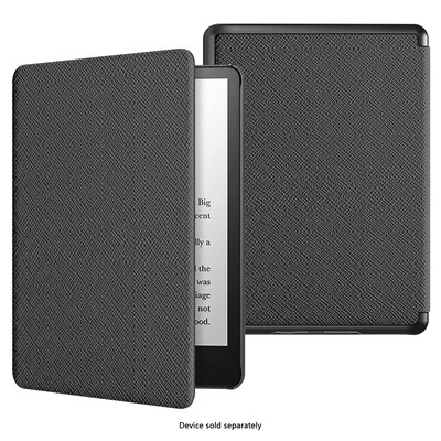 SaharaCase Venture TPU 7 Folio Case & Screen Protector for Kindle Paperwhite & Colorsoft, Black (TB00441-ZD-T69)