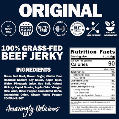 Field Trip Original Beef Jerky, 1 oz., 12/Carton (FLD00503)