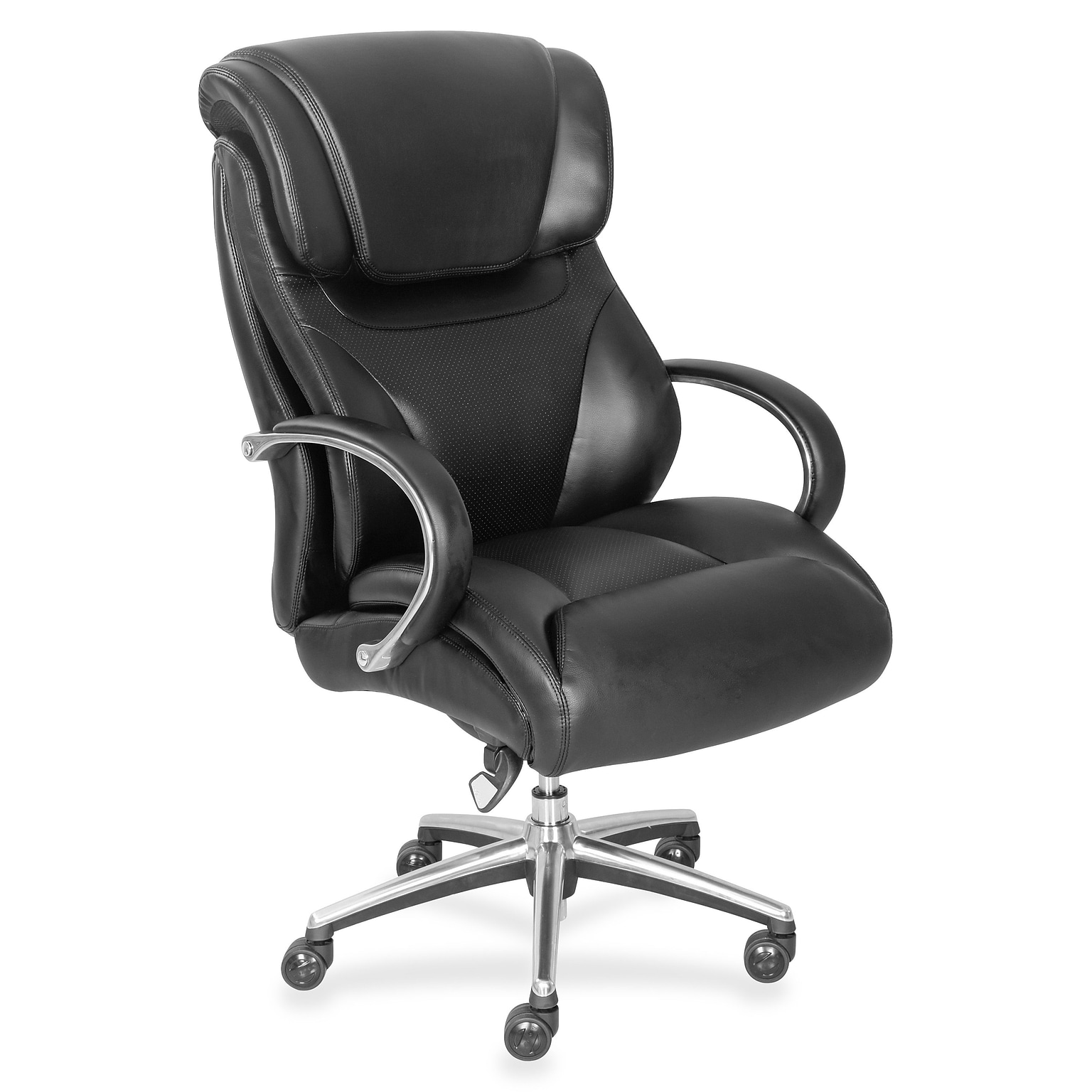 La-Z-Boy Faux Leather Executive Chair, Black (LZB48080)
