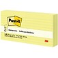Post-it Dispenser Pop-up Notes, Canary Yellow, Lined, 3 in x 3 in, 100 Sheets/Pad, 6 Pads/Pack (R335)