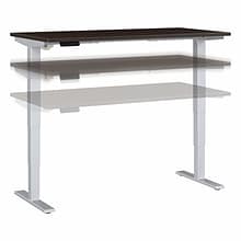 Bush Business Furniture Move 40 Series 28-48 Adjustable Standing Desk, Mocha Cherry/Cool Gray Meta