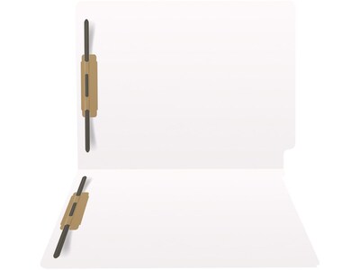 Medical Arts Press Heavy-Duty End Tab File Folder, Straight Cut, Letter-Size, White, 40/Box (S-09459-WHT)