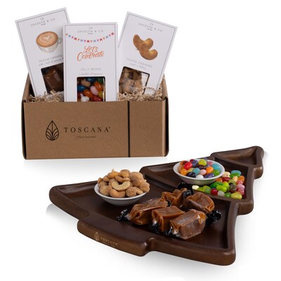 Christmas Tree Gourmet Gift Set - Board and Gourmet Sweets