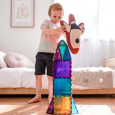 Connetix Magnetic Tiles Rainbow Mega Pack, 212 Pieces (CNTR00212ME)