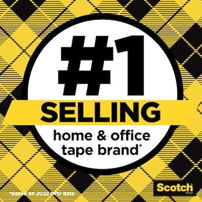 Scotch Double Sided Tape, Wide Width, 1" x 36 yds. (66511296)