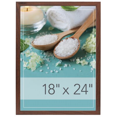 Staples 18 x 24 Wood Poster Frame (MPFRM-1824-BRW)