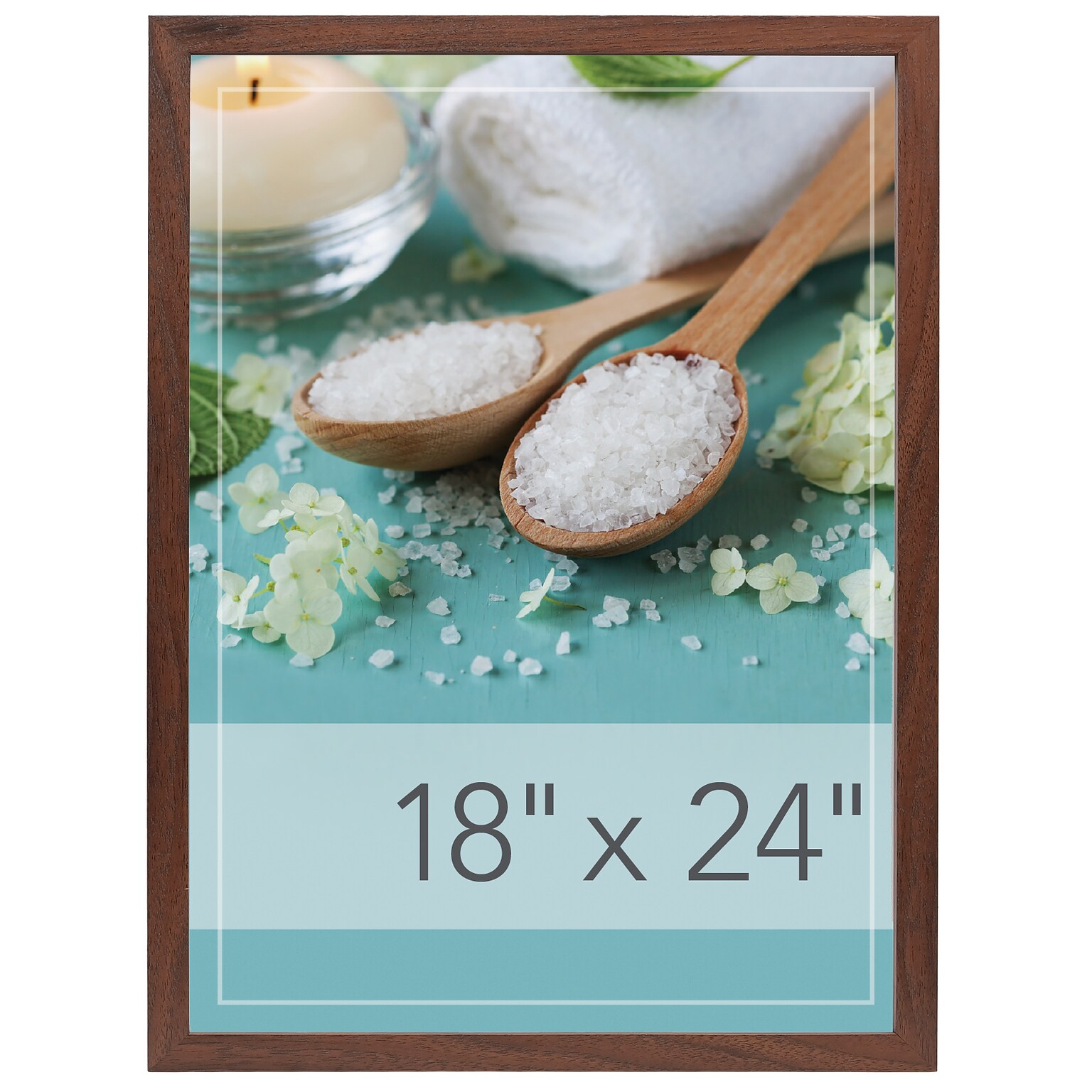 Staples 18 x 24 Wood Poster Frame (MPFRM-1824-BRW)