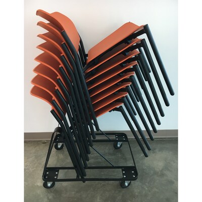 Lorell Stacking Dolly for 4-Leg Stack Chairs, Black (LLR99968)