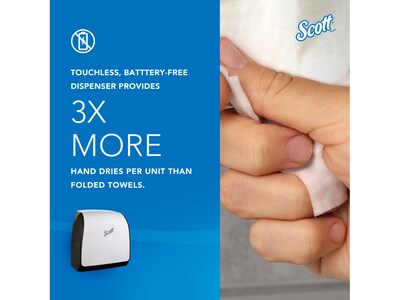 Scott Slimroll Manual Towel Dispenser, White (47091)