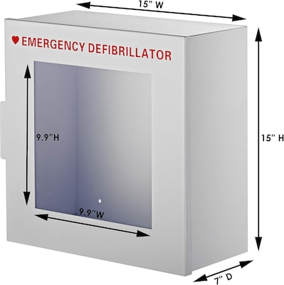 Viva Comfort AED Steel Wall Cabinet, White (99901-MK)