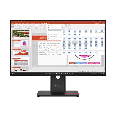 Lenovo ThinkVision T27-40 27” FHD IPS 120Hz WLED Monitor, Height Adjustable, Eclipse Black (64A5MAT6UZ)