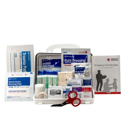 First Aid Only Plastic Weatherproof First Aid Kit, ANSI 2015 Class A, 10 People, 71 Pieces (90754)