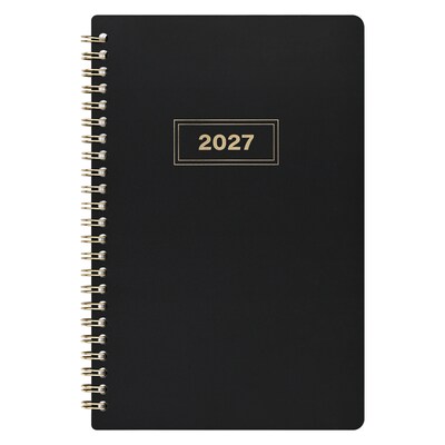 2027 Staples 5 x 8 Weekly & Monthly Planner, Dark Modern (ST63611-27)