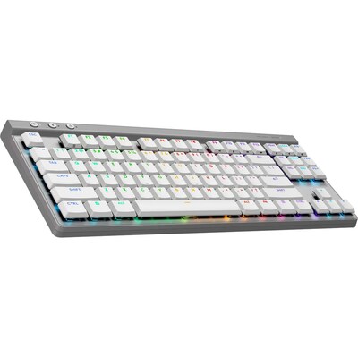 Logitech G515 LIGHTSPEED TKL Ergonomic Gaming Mechanical Keyboard, White (920-012535)