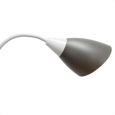 Simple Designs 67" White Metal Medusa Floor Lamp with 5 Adjustable Gray Cone Shades (LF2006-GOW)