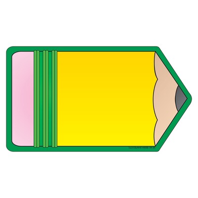 Creative Shapes Pencil Memo Pad, Multicolored, 6/Bundle (SE-83-6)