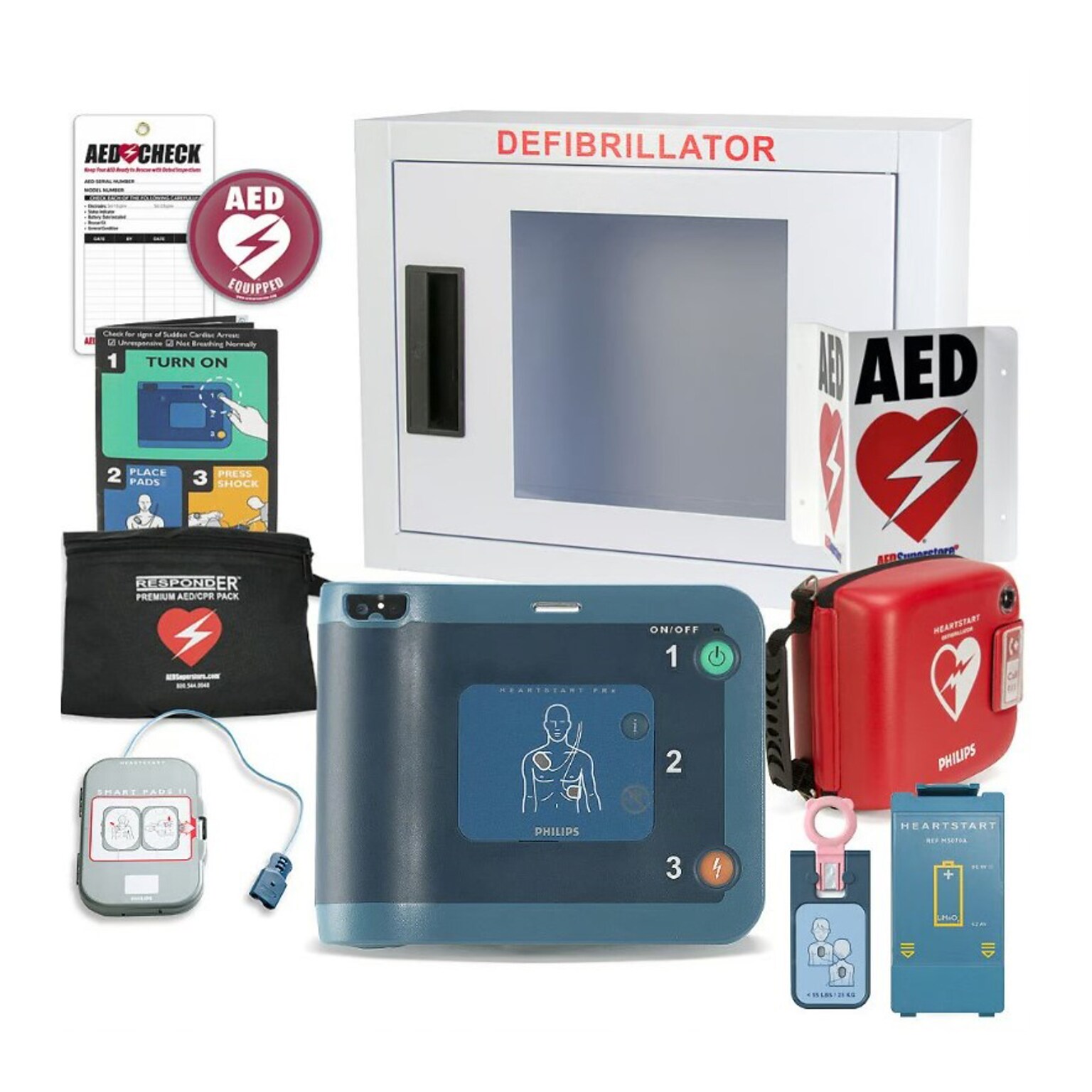 Philips HeartStart FRx Semi-Automatic AED Package Defibrillator (SVP-FRX-A)