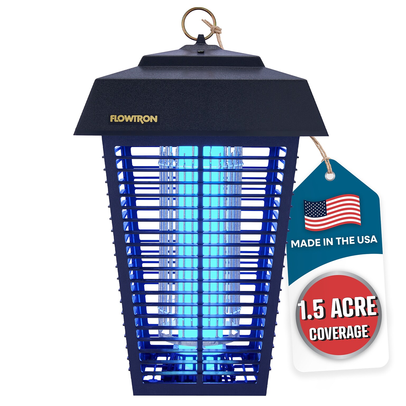 Flowtron Eletric Bug Zapper, 1-1/2 Acre of Coverage, 40W Bulb & 5600V Instant Killing Grid (FLWBK80D)