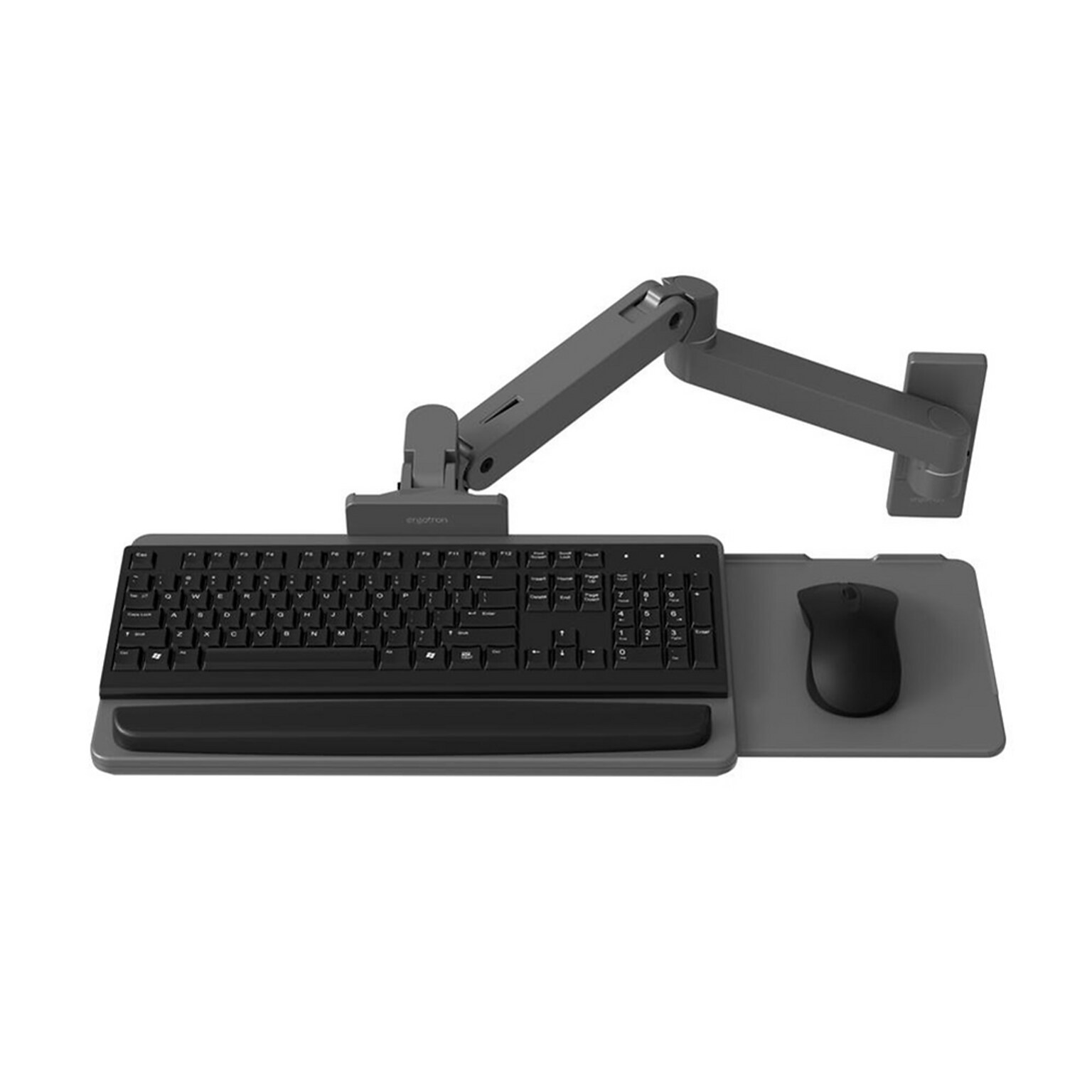 Ergotron LX Pro Adjustable Wall Mount  Full-Sized Keyboard Arm, Dark Gray (45-685-293)
