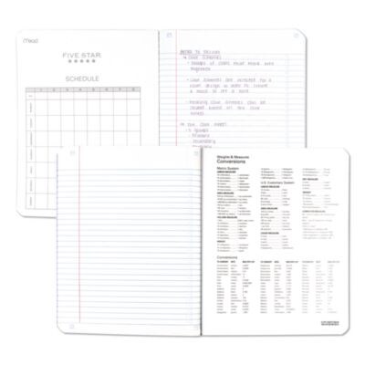 Five Star Composition Notebook, 9.75" x 7.5", College Ruled, 80 Sheets, Assorted Colors (MEA850065)