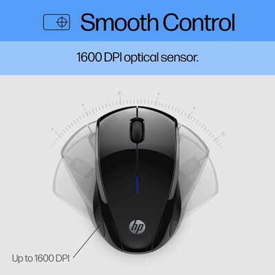HP X3000 G3 Wireless Ergonomic Ambidextrous Optical Gaming Mouse, Black (683N7AA#ABL)