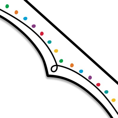 Creative Teaching Press EZ Border, 2.75" x 3" x 2', Color Dotted Swirl, 24/Pack, 3 Packs/Bundle (CTP10484-3)