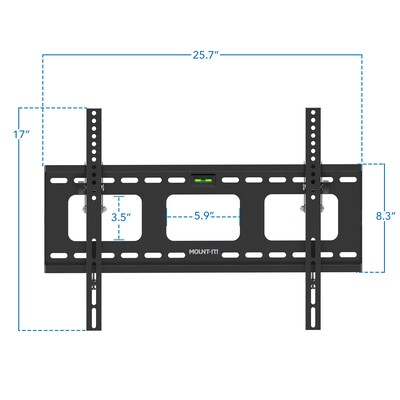 Mount-It! Low-Profile Tilting TV Wall Mount for 37"-80" Flat Screen TVs (MI-318B)