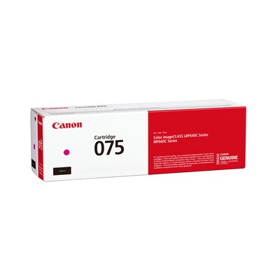 Canon 075 Magenta Standard Yield Toner Cartridge, Prints Up to 1,300 Pages (6363C001)