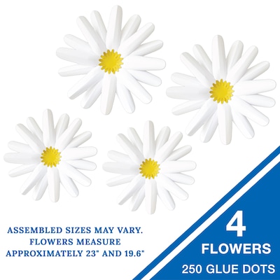 Carson Dellosa Happily Ever Elementary Retro Remix Daisies Dimensions Accent, 4/Pack (107011)