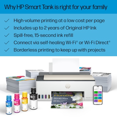 HP Smart Tank 7301 Printer All-in-One Cartridge-free Ink Tank Inkjet  (28B70A)