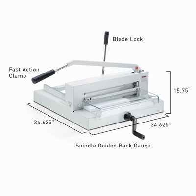 Triumph 4305 16 7/8 Guillotine Paper Cutter, White (CU0450)