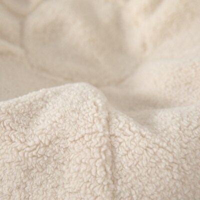 Flash Furniture Dillon Faux Sherpa Refillable Bean Bag Chair, Natural (DGBEANSMSHRPNAT)